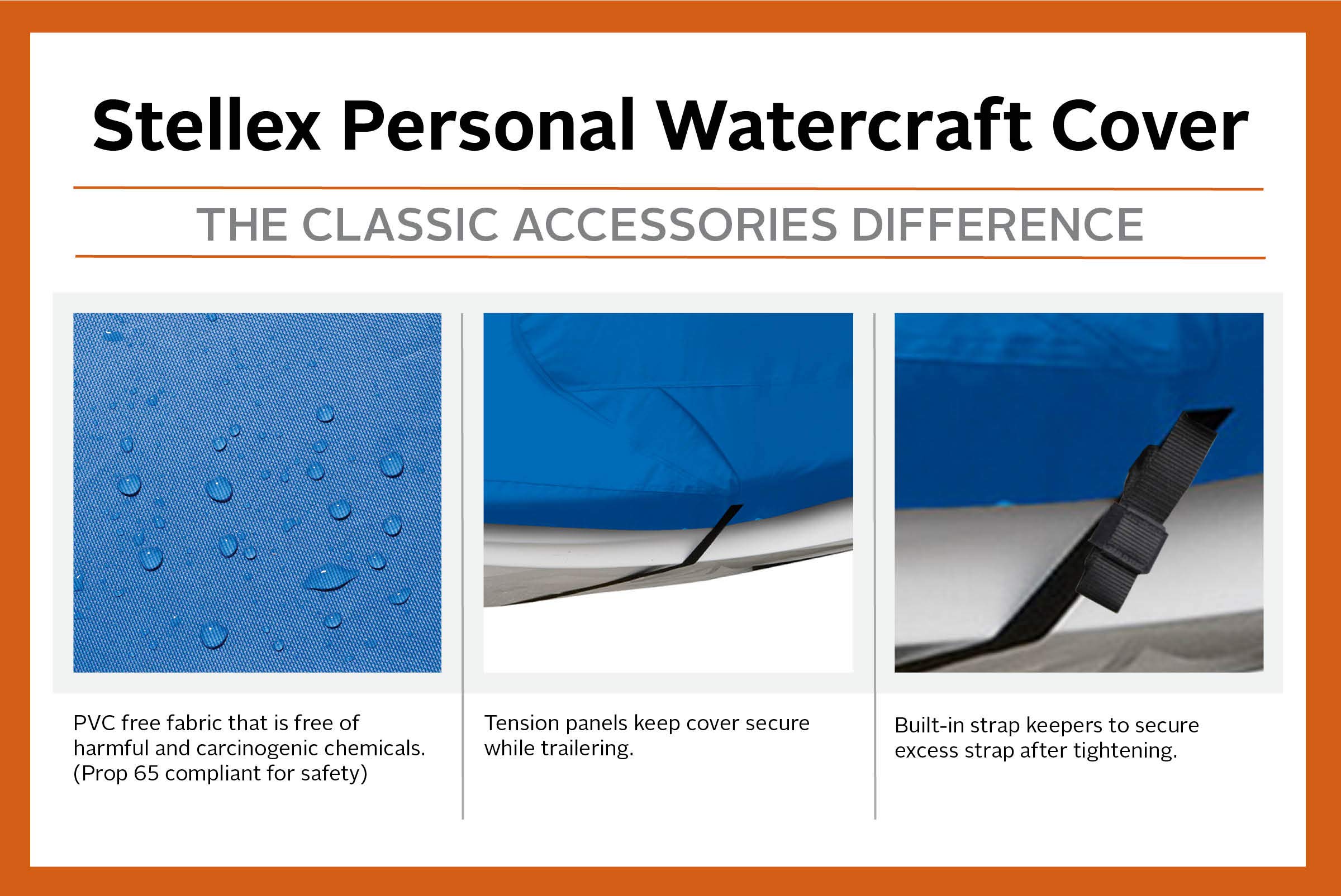 Classic Accessories Stellex Personal Watercraft Cover, Fits Personal Watercrafts 133