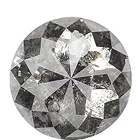 2.32 CT Natural Loose Round Rose Cut Diamond Salt And Pepper Round Shape Diamond 8.55 MM Natural Loose Diamond Round Rose Cut Diamond QL2435