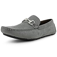 Amali Walken - Men's Slippers – Mens Casual Shoes - Mens Loafers - Mocassins Mens Slip On Shoes - Driver with Metal Bit and Detailed Stitching