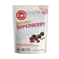 Organic Superberry Fruit Fusion, Non-GMO, Gluten Free, Vegan Snack, 10oz (Pack of 1), Packaging May Vary
