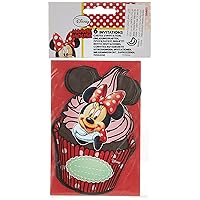 Unique Party 71801 - Café Disney Minnie Mouse Party Invitations, Pack of 6