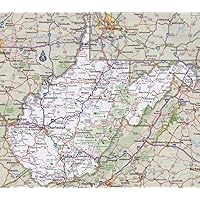 Gifts Delight Laminated 27x24 Poster: Road Map - Highway Map of West Virginia Virginia Map