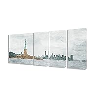 Stupell Home Décor New York State of Mind 5pc Stretched Canvas Wall Art Set, 10 x 1.5 x 21, Proudly Made in USA