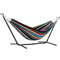 Vivere UHSDO9-27 Hammock, 9', Rio Night with Charcoal Frame