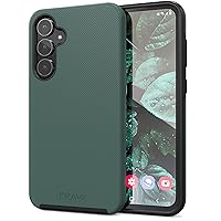 Crave Samsung Galaxy S23 FE Case - Dual Guard Shockproof Protection with Dual Layer Design, Forest Green
