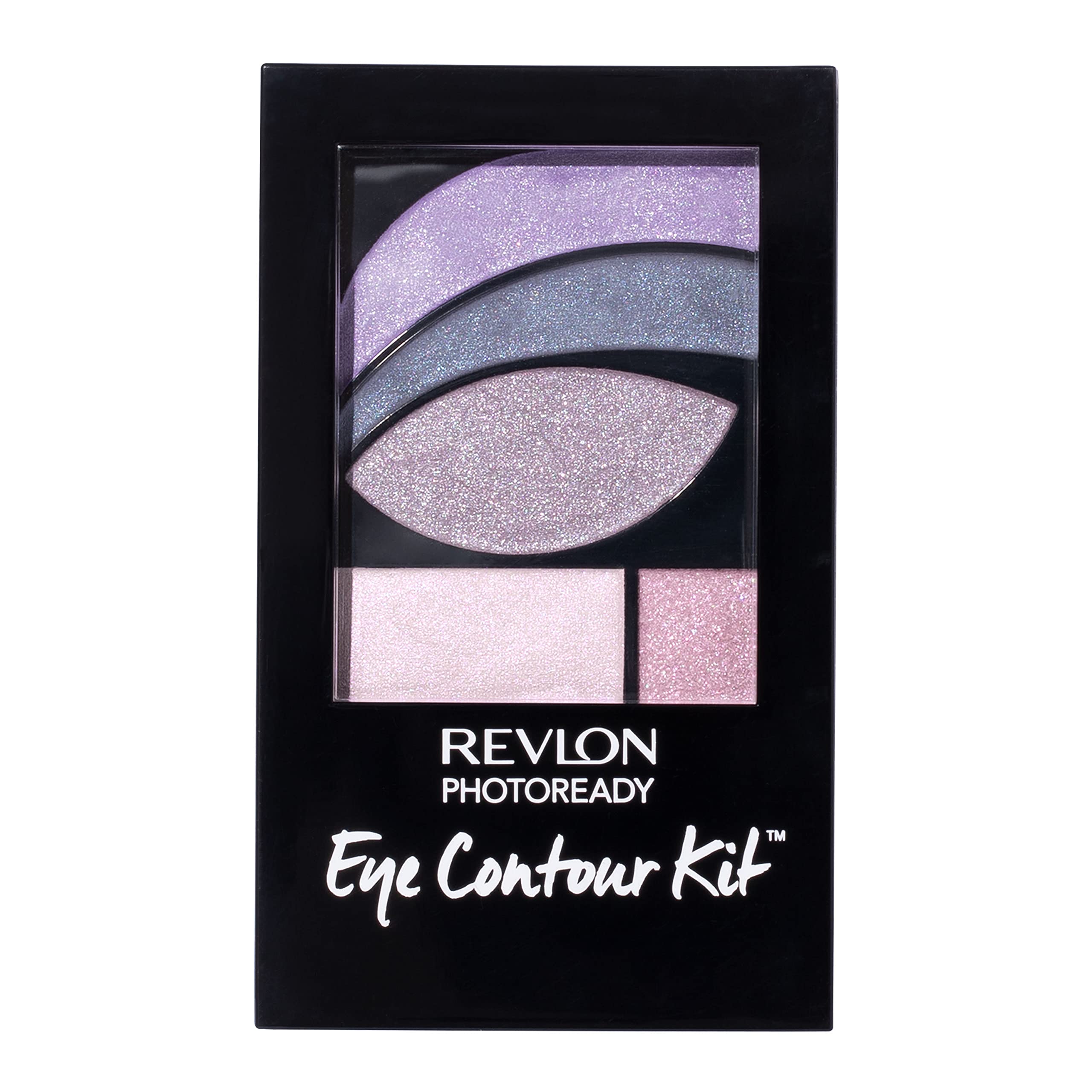 Revlon PhotoReady Eye Contour Kit, Eyeshadow Palette with 5 Wet/Dry Shades & Double-Ended Brush Applicator, Watercolors (520), 0.1oz