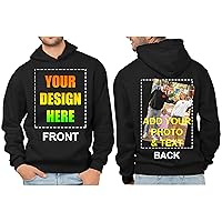 City Shirts Add Your Own Text Design Custom Personalized Front & Back Sweatshirt Hoodie