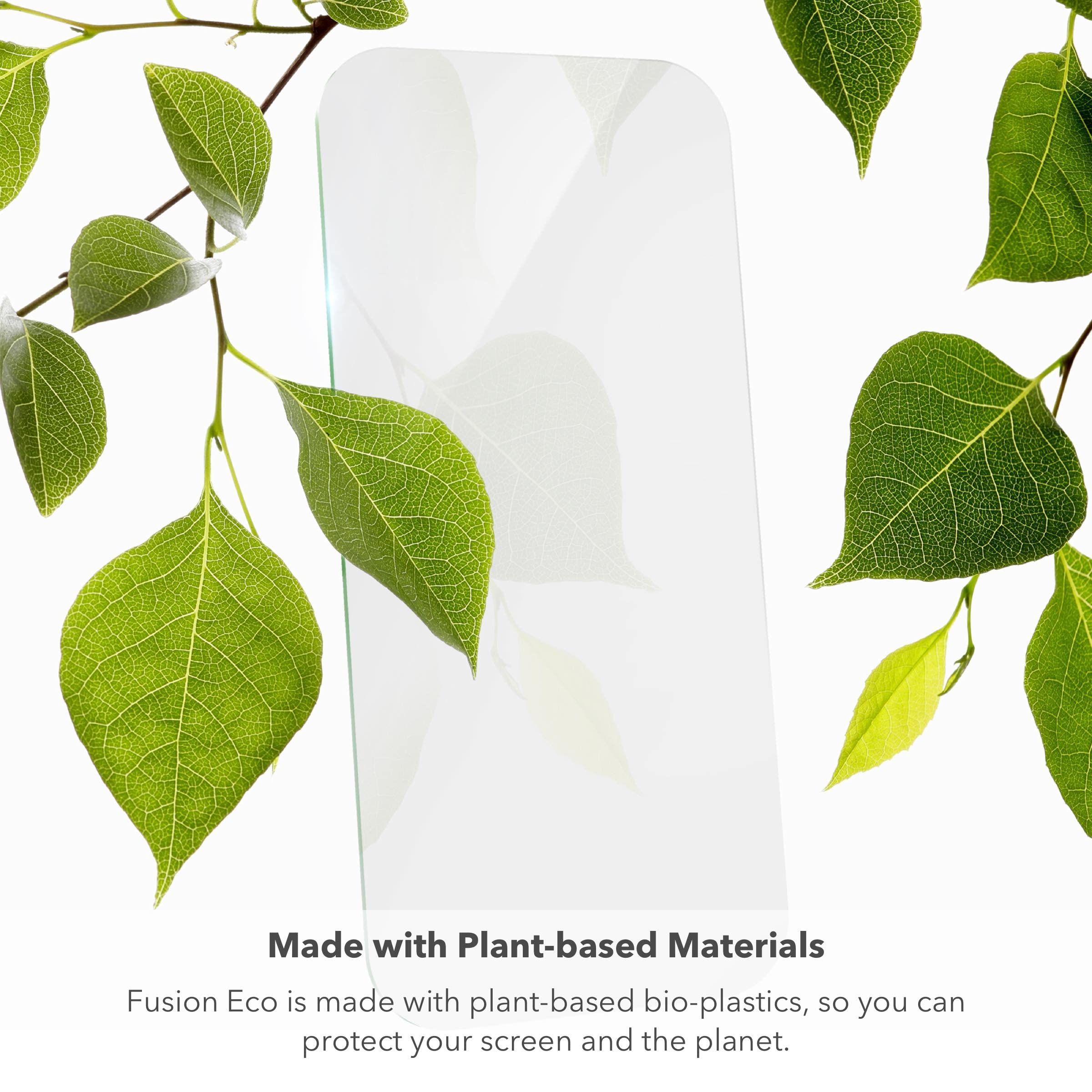 ZAGG Invisible Shield Fusion ECO Screen Protector for Apple iPhone 14 Pro Max - Flexible Hybrid Protection Made with Plant-based Materials, Easy to Install