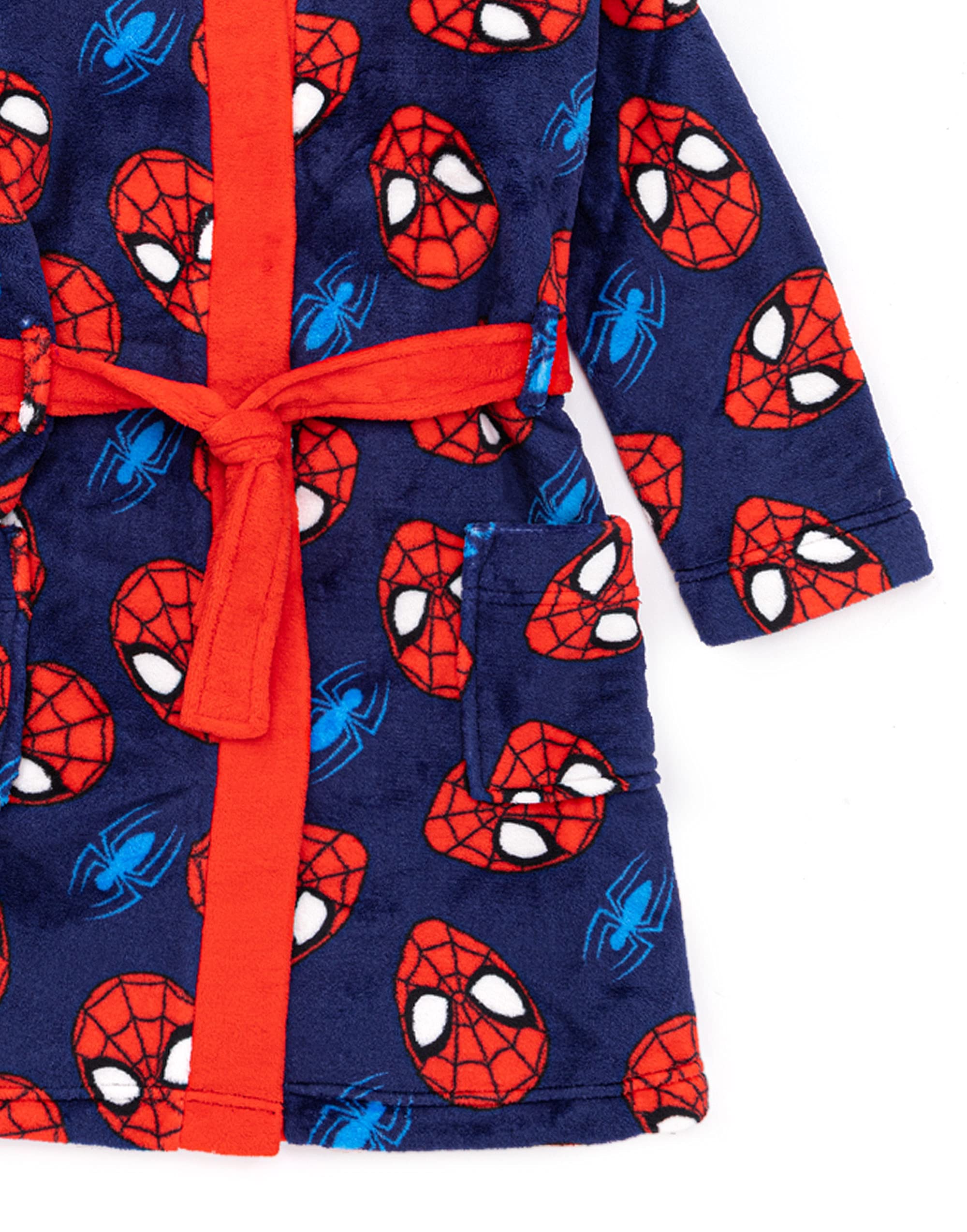 Marvel Spider-Man Dressing Gown Boys Kids Cosplay Pyjamas Robe