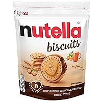 Nutella Biscuits, Hazelnut Spread With Cocoa, Sandwich Cookies, 20-Count Bag