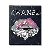 Fashion Brand Glam Lips Canvas Wall Art Design by Ziwei Li