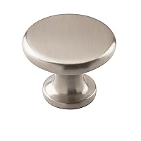 Amerock | Cabinet Knob | Satin Nickel | 1-1/2 inch (38 mm) Diameter | Everyday Heritage | 1 Pack | Drawer Knob | Cabinet Hardware, Metal
