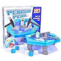 M.Y Penguin Peril Family Board Game | 2-4 Player Childrens Family Fun Game | Ice Breaker, Penguin Drop Challenge
