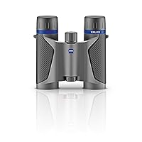 ZEISS Terra ED Pocket Binoculars Compact, Waterproof, and Fast Focusing with Coated Glass for Optimal Clarity in All Weather Conditions for Bird Watching, Hunting, Sightseeing
