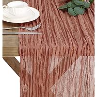 Cheesecloth Table Runner Wedding Gauze Table Runner 5 Pack 35x120 Inch Dusty Blush for Boho Birthday Party Baby in Bloom Baby Shower Decorations