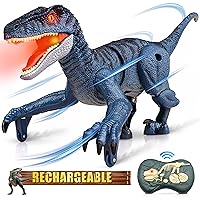 Hot Bee Dinosaur Toys for Kids 3-5-7, RC Dinosaur Toys for 3 4 5 6 7 8 Year Old Boys, Electronic Walking Robot Dinosaur Toy with Light & Realistic Roaring Sound