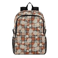 ALAZA Pineapple Plaid Lightweight Weekender Bag Backpack Daypack