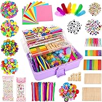3500+ Pcs Arts & Crafts Supplies Kits for Kids, Pipe Cleaners Kits, Arts and Crafts Set & Materials Set for Girls & Boys, DIY Craft Supplies for Toddlers DIY Art Supply Tools Set for Crafting Activity