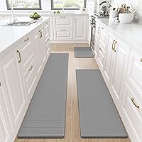 DEXI Kitchen Rugs and Mats Cushioned Anti Fatigue Comfort Runner Mats for Floor Rugs Waterproof Standing Rugs Set of 3,17