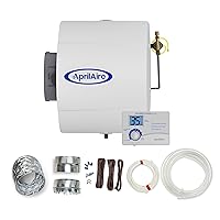 AprilAire 400 17-gal. Whole-House Evaporative Humidifier with Automatic Digital Control for up to 5,000 sq. ft. + AprilAire Model 5844 Humidifier Installation Kit
