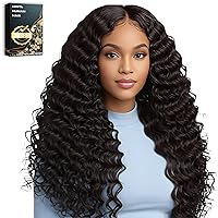 13X4 Deep Wave Lace Front Wigs Human Hair Hd Lace Frontal Glueless Pre Plucked Lace Front Wig Human Hair Wet Wavy Human Hair Front Lace Wigs For Black Women Deep Curly Lace Front Wig Human Hair Wigs
