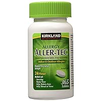 Aller-Tec Cetirizine HCL/ Antihistamine Tablets 10 mg, 365 Tablets Each (2 Pack)