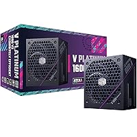 Cooler Master V Platinum 1600 V2 ATX 3.1 Full Modular PSU, 80+ Platinum, Dual 90° 12V-2x6 for Dual RTX 4000 Support, Purple Anodic-Coated Heat Sink, Mobius Fan, 12-Year Warranty