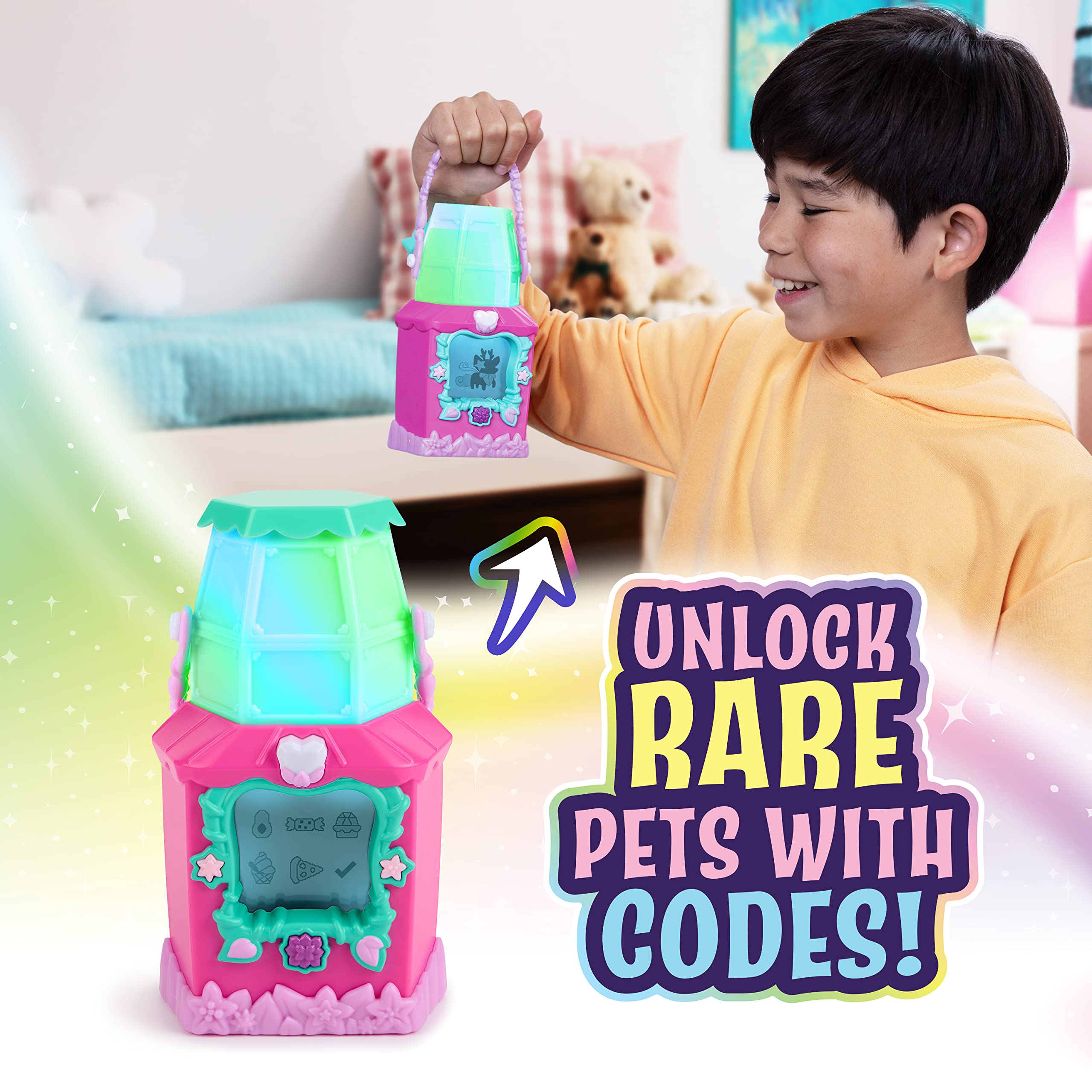 Got2Glow Fairy Pet Finder – Magic Fairy Jar Toy Includes 40+ Virtual Pets (Pink)