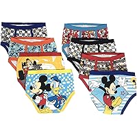 Licensed Boys Underwear - Mickey Mouse Blaze Cars Paw Patrol Marvel Toy Story 8-Pack Toddler/Little Kid/Big Kid Size Briefs
