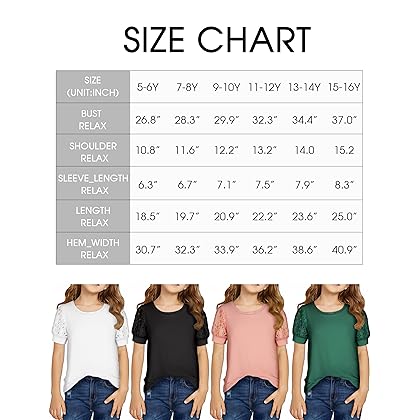 Girls Shirts Summer Kids Lace Hollow Short Sleeve Tops Girls Fashion Shirt Cute T-Shirt Tops