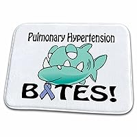 3dRose Pulmonary Hypertension Bites Awareness Ribbon Cause Design - Dish Drying Mats (ddm-115965-1)