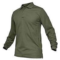 Men's Outdoor Sport Performance Polo Long and Short Sleeve Shirt Tactical Top Tee Shirt