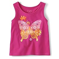 The Children's Place Baby Toddler Girls Sleevless Graphic Tank Top