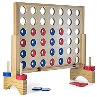 Prextex Giant Four in a Row Outdoor w/Travel Bag - Giant Outdoor Games - Giant Yard Game - Great for Backyard, Camps, Yard, Outside, Outdoor, and Lawn Games