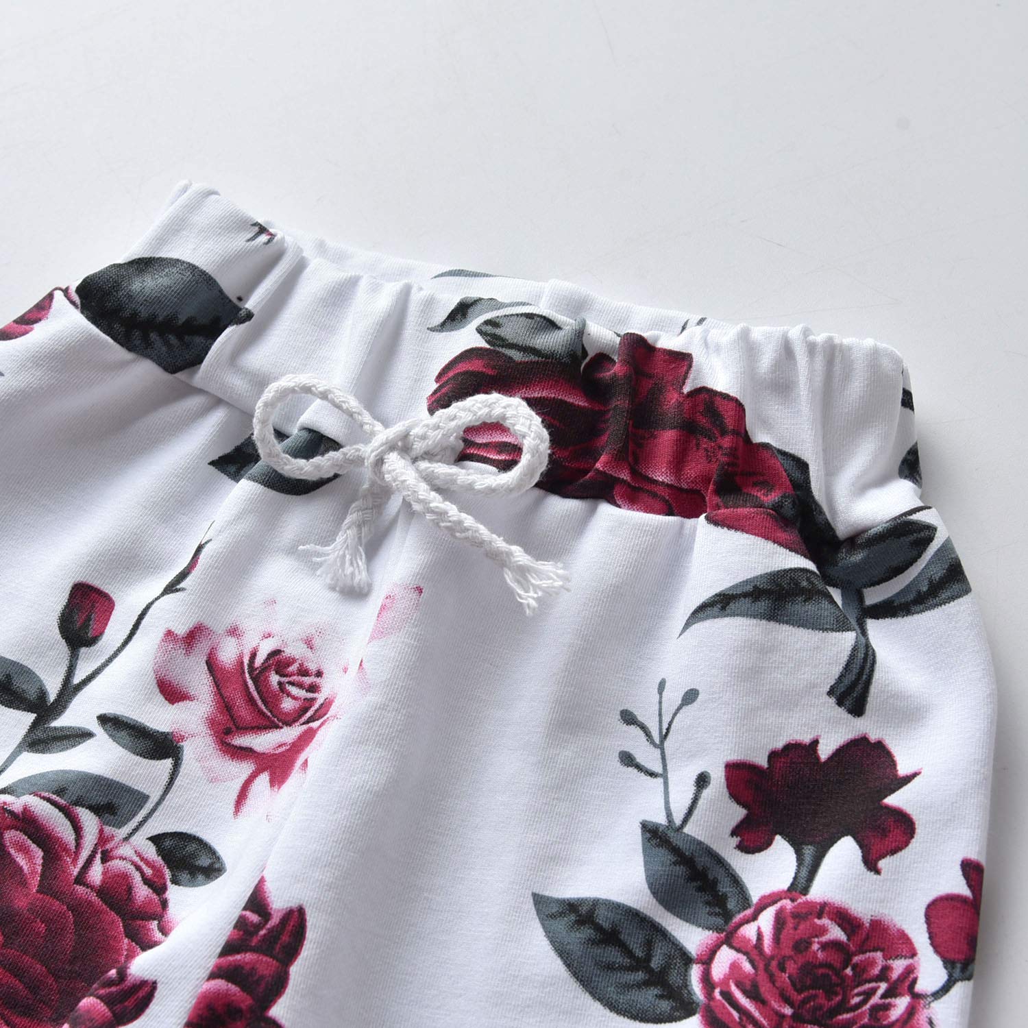 Baby Girl Clothes Long Sleeve Floral Hoodie Sweatshirt Pants with Pocket Headband Outfit Sets