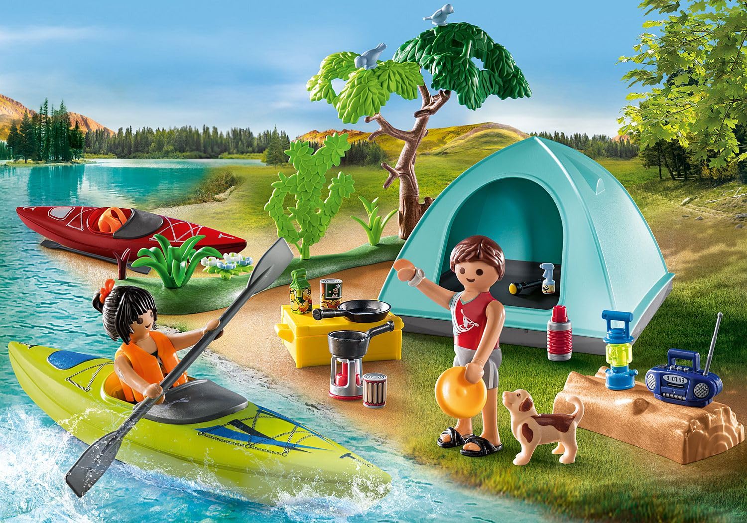 Playmobil 71425 Family Fun Campsite with Campfire