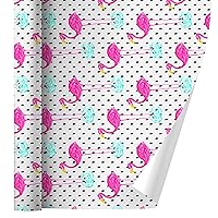 GRAPHICS & MORE Flamingos Dots Water Gift Wrap Wrapping Paper Rolls