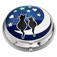 Pill Box in a Cats on Moon Design.
