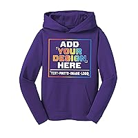 TEEAMORE Custom Hoodies for Youth Design Your Own 2 Sided Personalized Youth Hoodie
