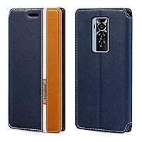 Tecno Phantom X Case, Fashion Multicolor Magnetic Closure Leather Flip Case Cover with Card Holder for Tecno Phantom X (6.7”)