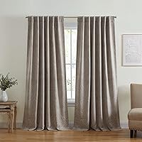Elrene Home Fashions Vittoria Paisley Floral Printed Blackout Window Curtain Panel, 52