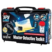 Spy Labs Master Detective Toolkit V2 | Forensic Science Kit | Gather & Document Evidence, Play | Fingerprints, Footprints, Tire Tracks | 32-Page Experiment Storybook