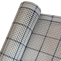 3.75 Hpi Latch Hook Rug Canvas Mesh Fabric, with Blue Grid Lines, 59
