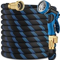 200 ft Expandable Garden Hose - Lightweight, Ultra Flexible, Durable, Kink-Free Expanding Garden Hose - RV, Marine and Camper Heavy Duty Water Hoses
