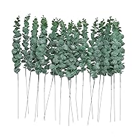 20 PCS Artificial Eucalyptus Stems Faux Eucalyptus Leaves Branches 18.5