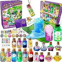 JOPSHEEN Fairy Potion Craft Kit for Kids, Potion Making Kit, DIY 20 Fairy Potions, Magic Potion Science Toy for Kids, Potion Craft Gift for Age 6 8 10 12 Girls