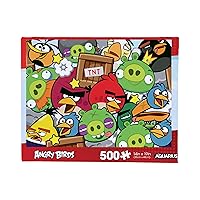 AQUARIUS Angry Birds 500pc Puzzle (500 Piece Jigsaw Puzzle) - Glare Free - Precision Fit - Officially Licensed Angry Birds Merchandise & Collectibles - 14x19 Inches