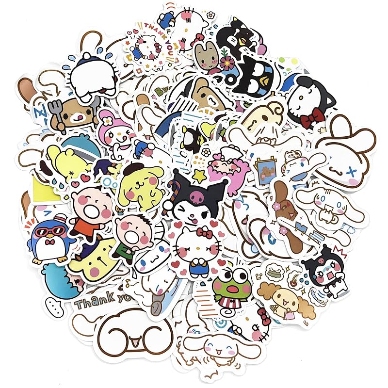 60pcs Kawaii Animation Anime Girl Stickers For Laptop Mobile Phone Water  Cup Skateboard Decoration Aesthetic Sticker Kids Gift Diy Materials -  Office & School Supplies - Temu