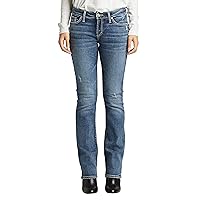 Silver Jeans Co. Women's Elyse Mid Rise Slim Bootcut Jeans
