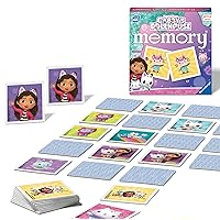 Ravensburger Gabbys Dollhouse Toys - Educational Mini Memory Game for Kids Age 3 Years Up - Matching Picture Snap Pairs